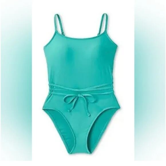 Aqua One-Piece Swimsuit - Picture 2 of 6